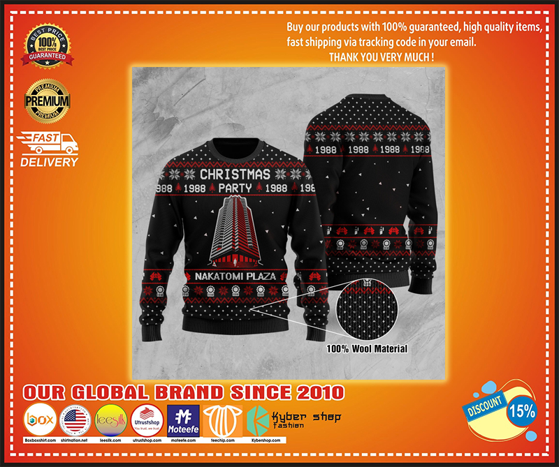 Christmas 1988 party nakatomi plaza sweatshirt sweater – LIMITED EDITION