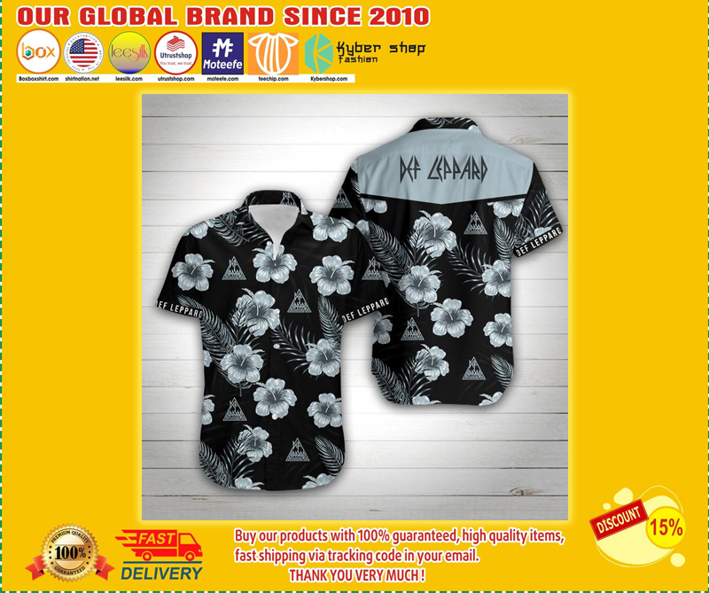 Def leppard floral hawaiian shirt – LIMITED EDITION BBS