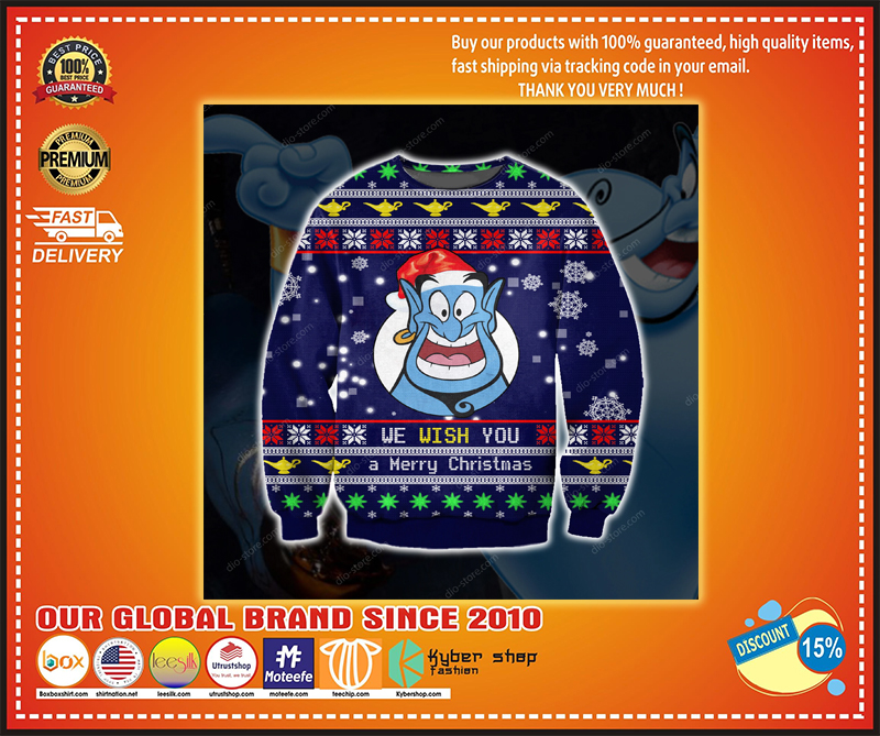 Genie we wish you a merry christmas sweatshirt sweater – LIMITED EDITION