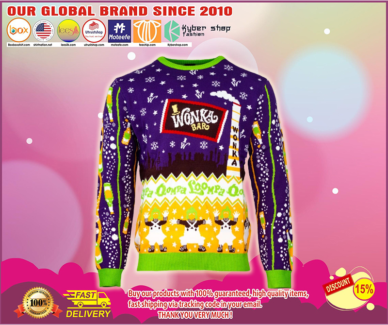 Wonka bar ugly christmas sweater – BBS