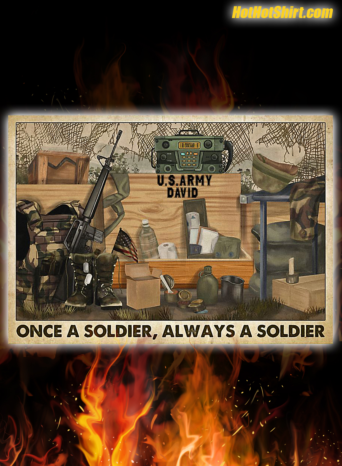 Veteran Once A Soldier Always A Soldier Poster