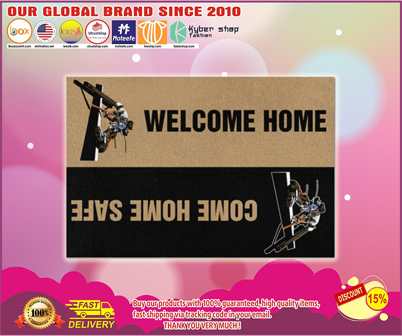 Lineman welcome home doormat – BBS