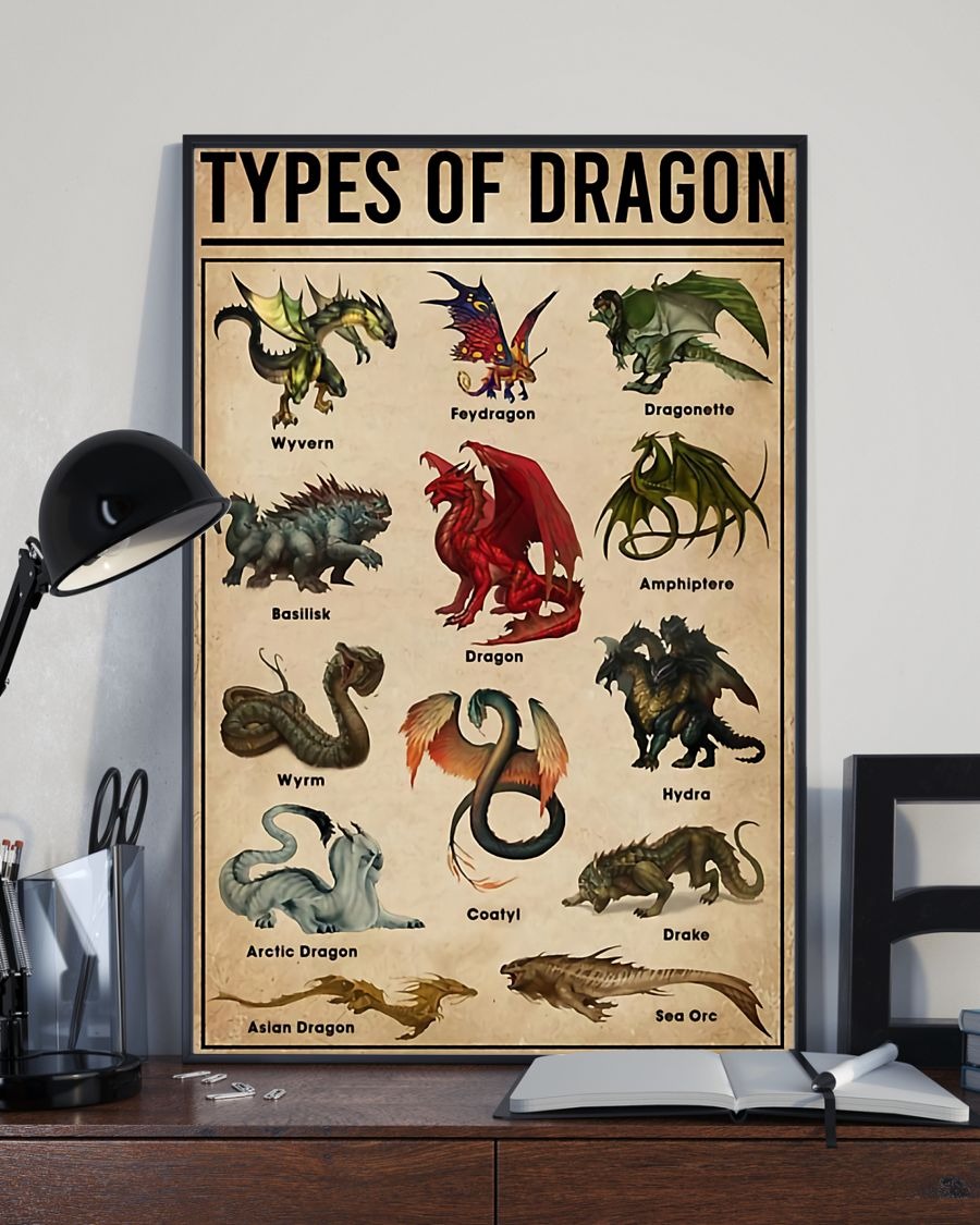Types of dragon poster - BBS 1