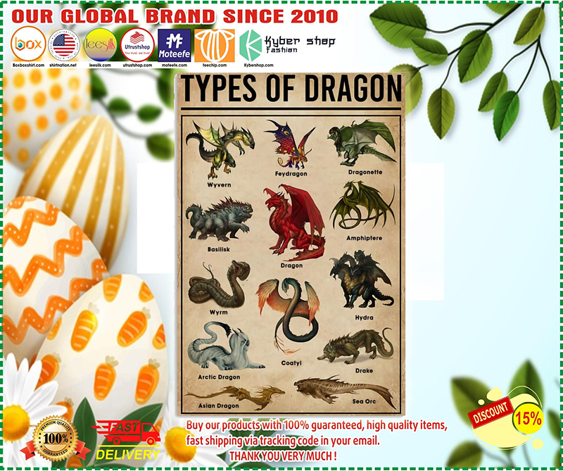 Types of dragon poster – BBS