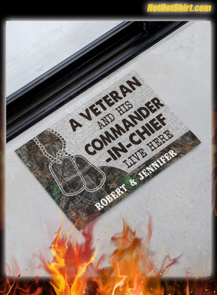 A Veteran And His Commander in chief Live Here Doormat