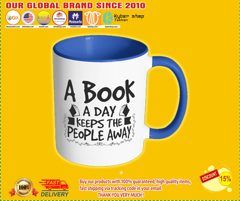 A Book A Day Keeps The People Away Mug – BBS