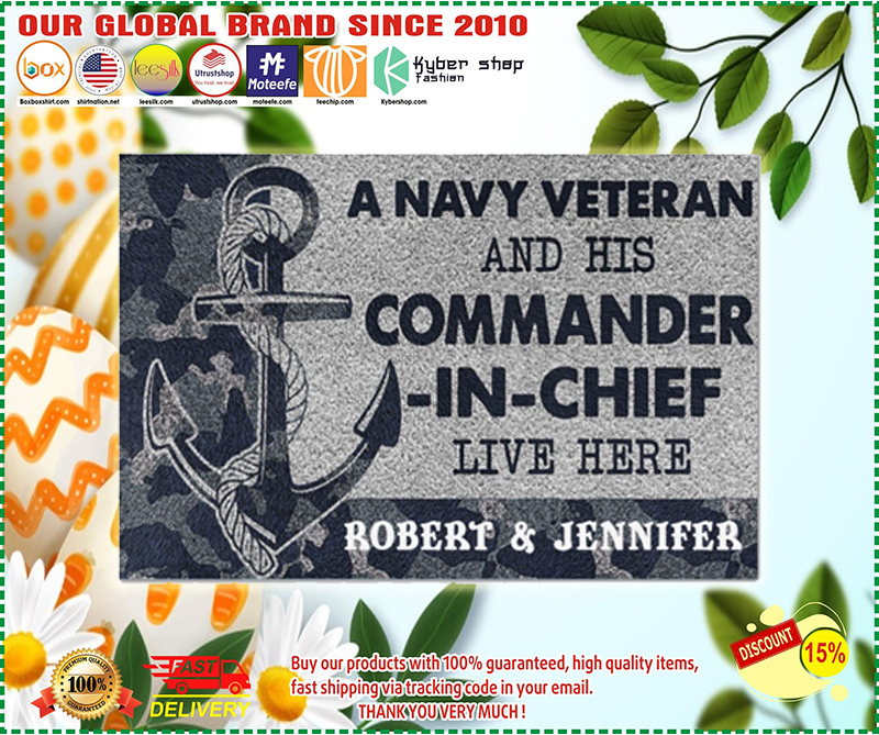 A navy veteran and his commander in chief live here doormat