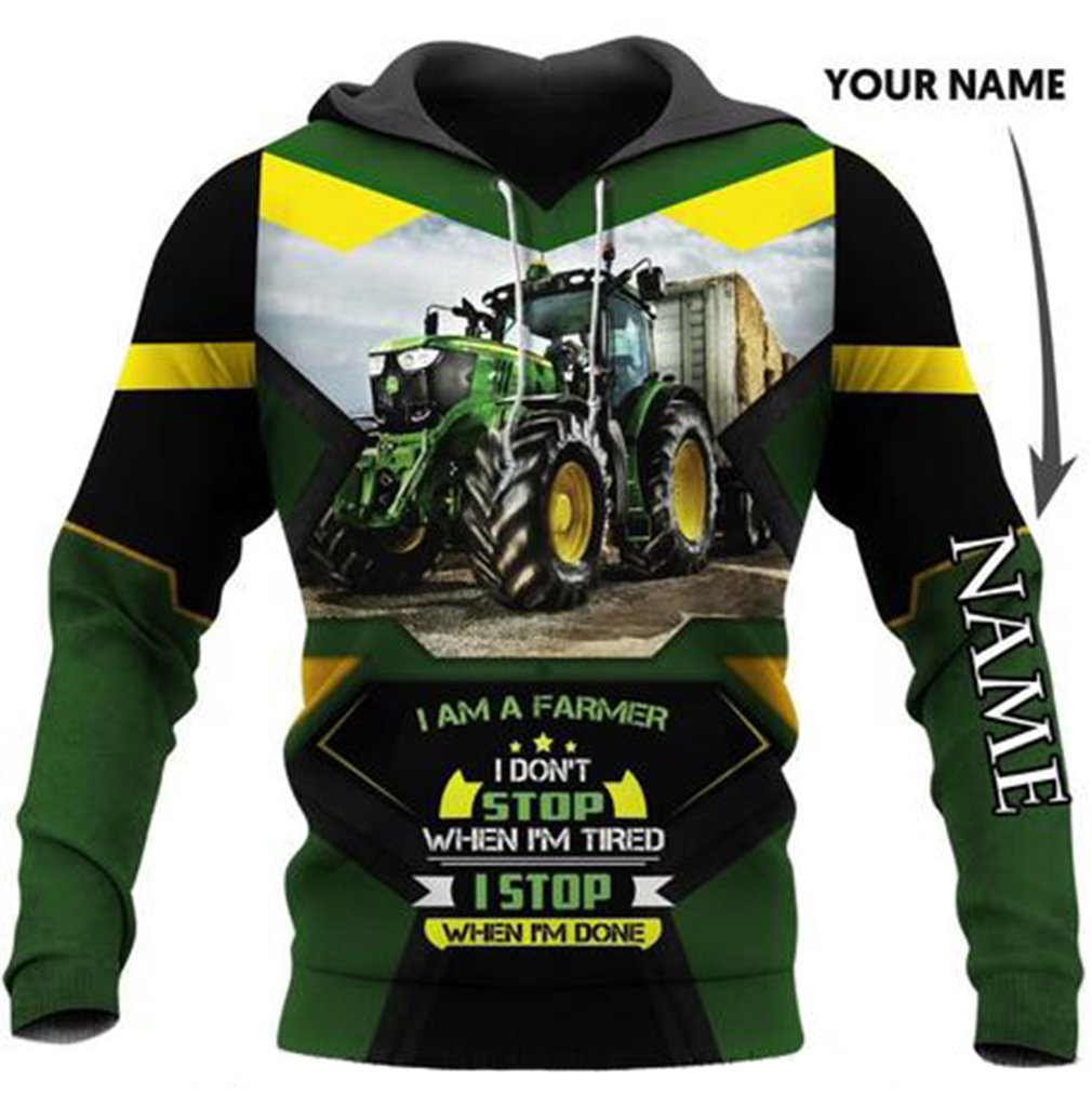 Agrimotor i'm a farmer personalized custom name 3d hoodie