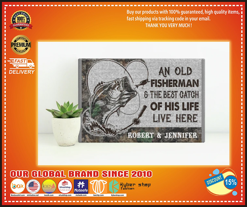An old fisherman and the best catch of his life live here poster - LIMITED EDITION BBS 1
