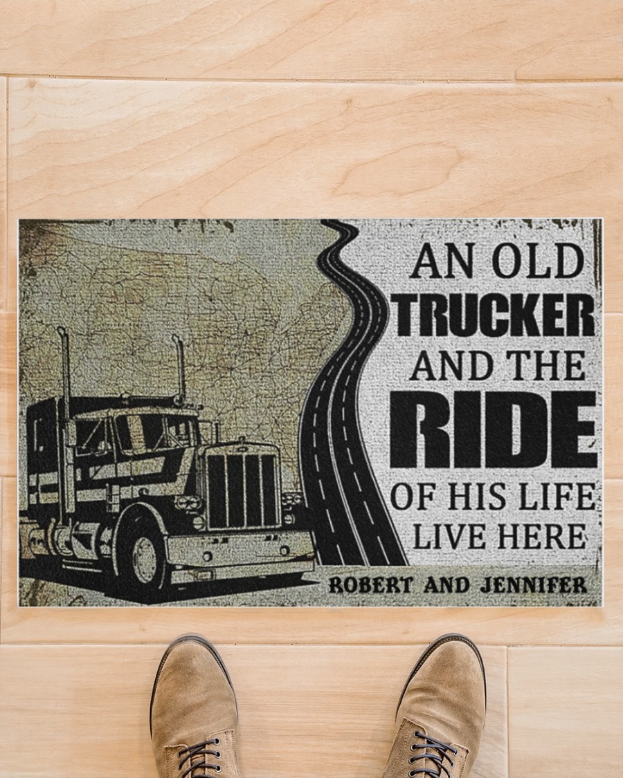An old trucker and the ride of his life live here doormat - LIMITED EDITION BBS 2