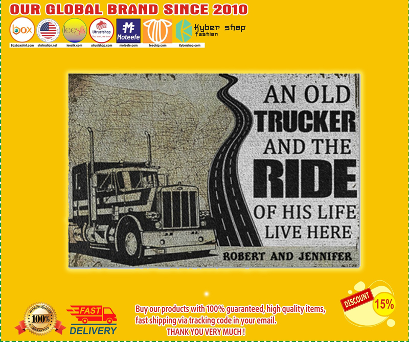 An old trucker and the ride of his life live here doormat – LIMITED EDITION BBS