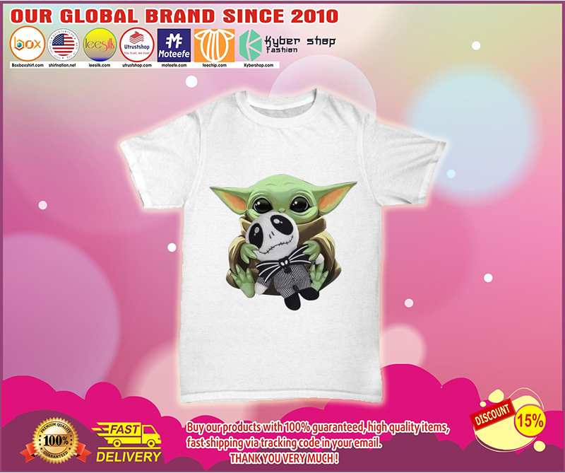 Baby Yoda hug Jack Skellington shirt - BBS 1