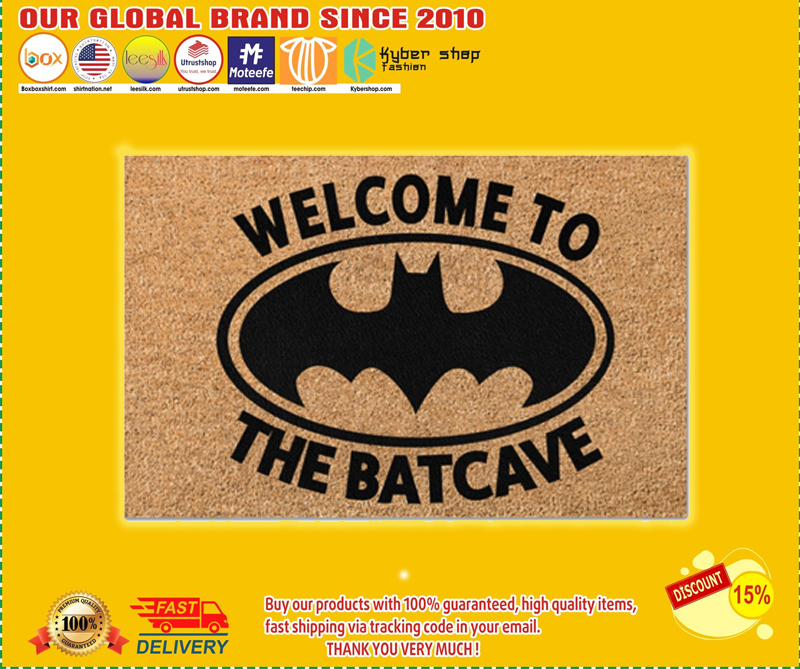 Bat man Welcome to the batcave doormat