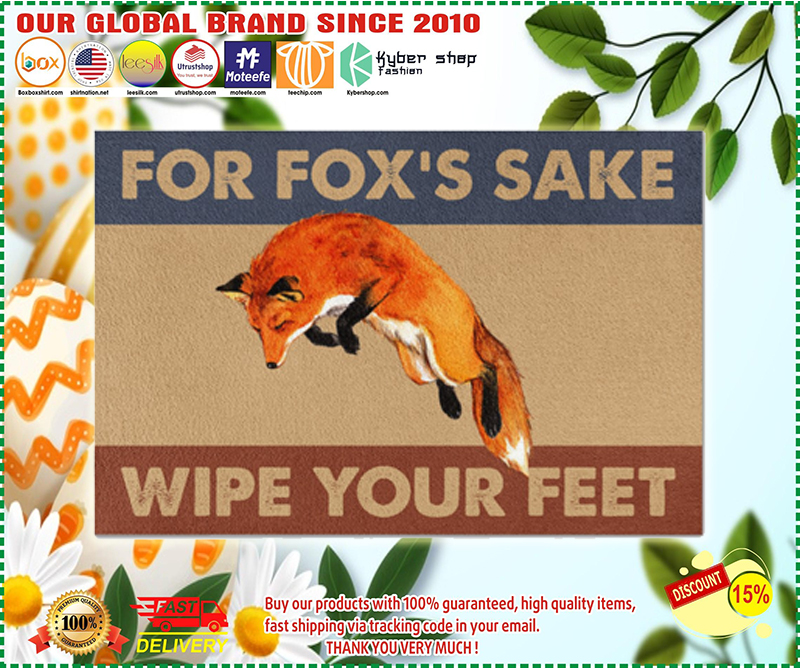 Fox fox’s sake wipe your feet doormat – LIMITED EDITION BBS