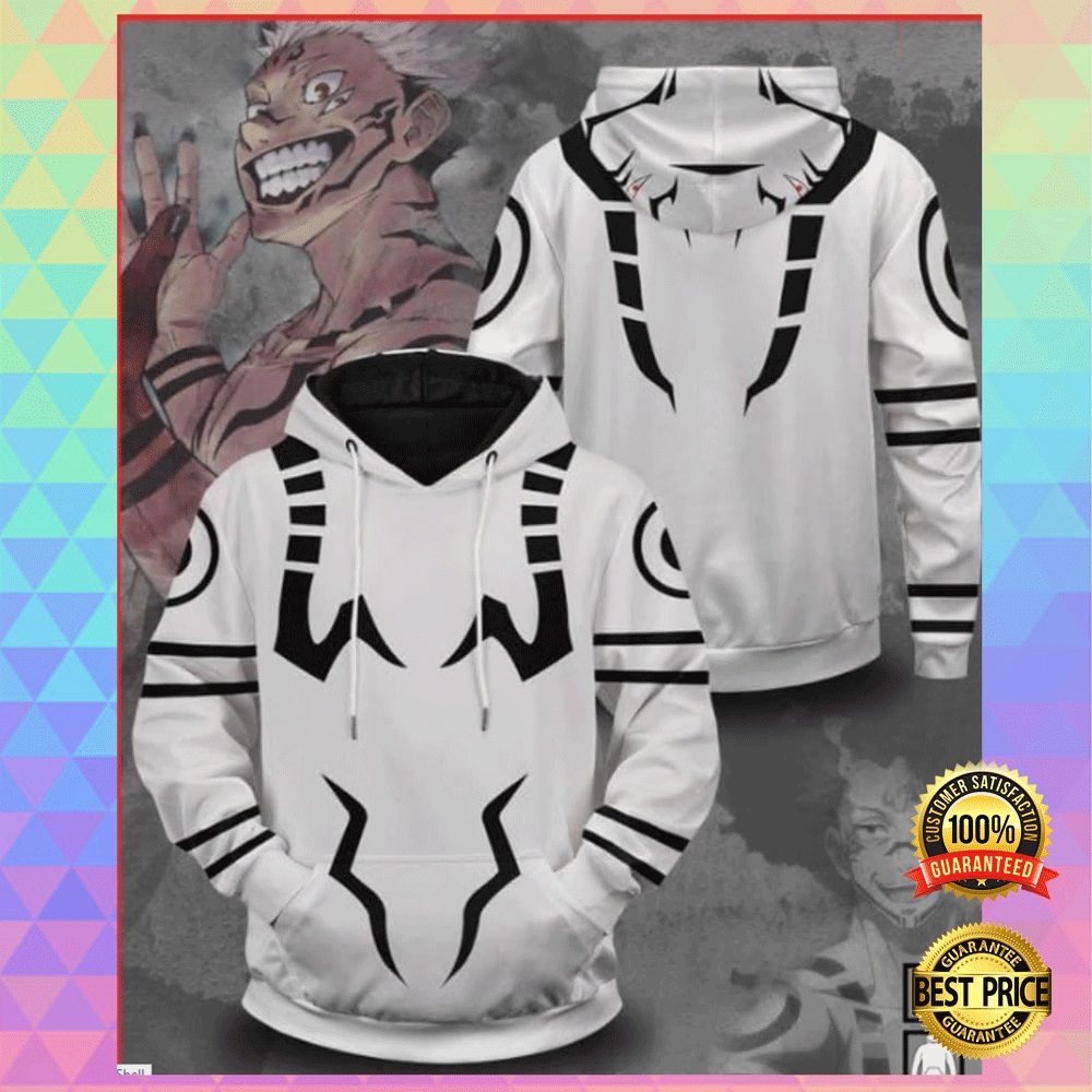 Sukuna all over printed 3D hoodie2