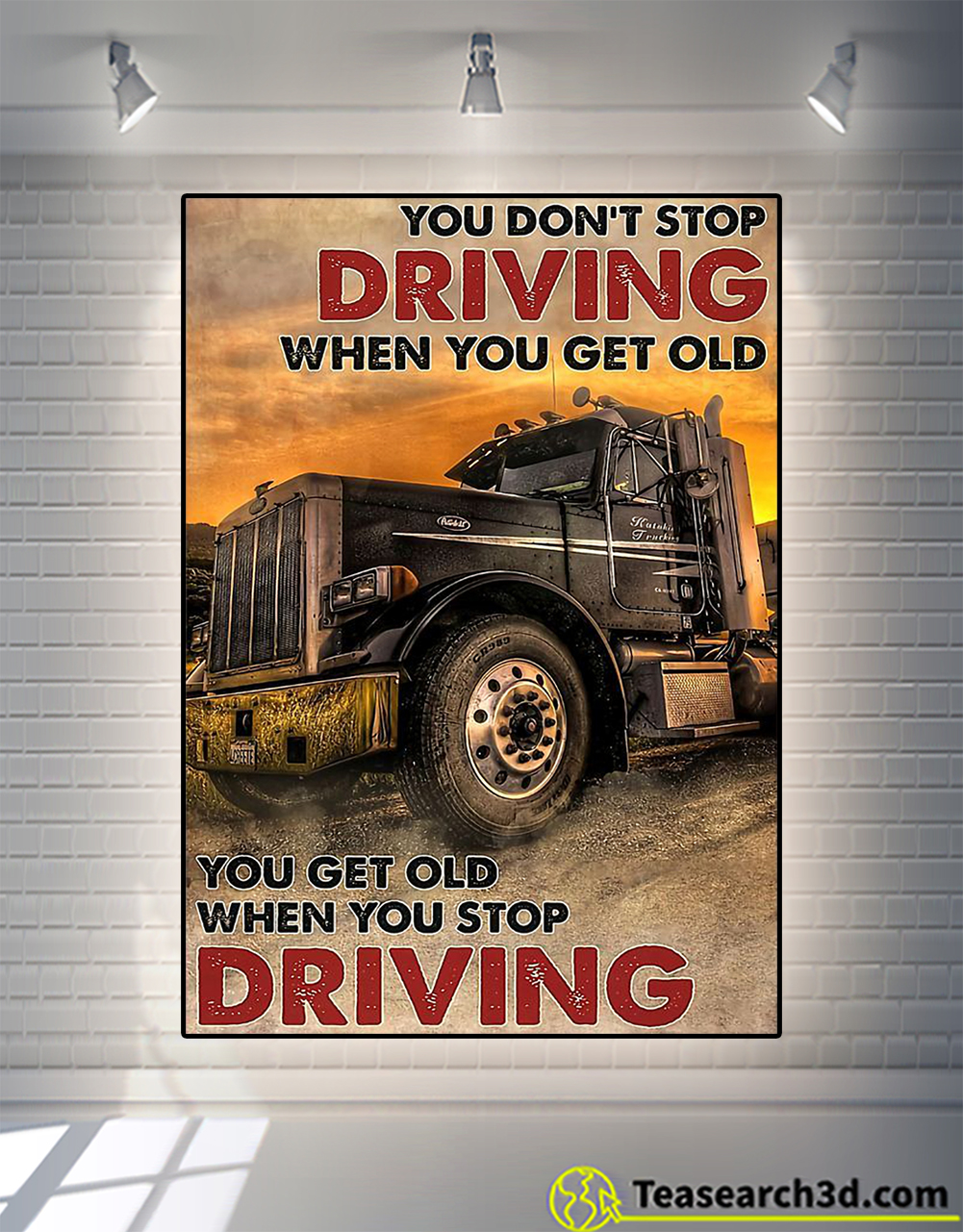 Truck drivers you don’t stop driving when you get old canvas