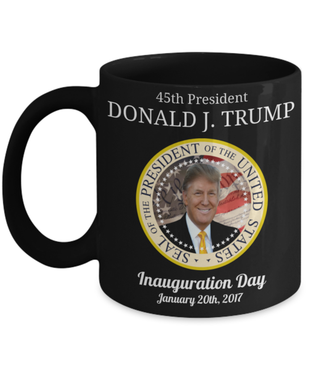 45th president Donald Trump inauguration day mug