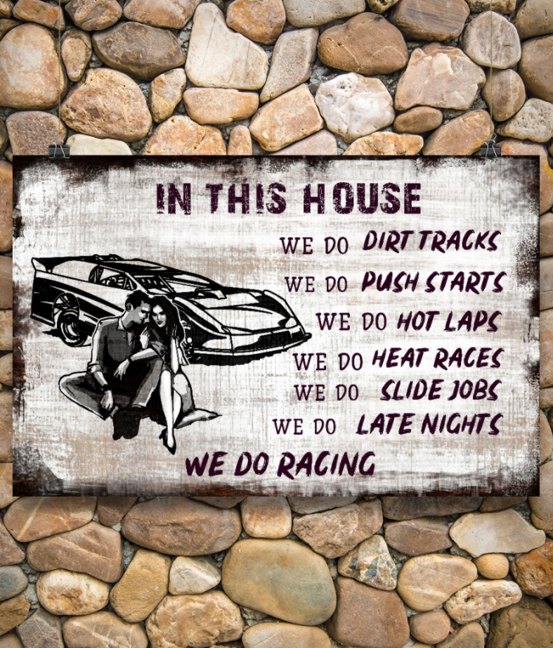 In This House We Do Dirt Tracks Poster 5