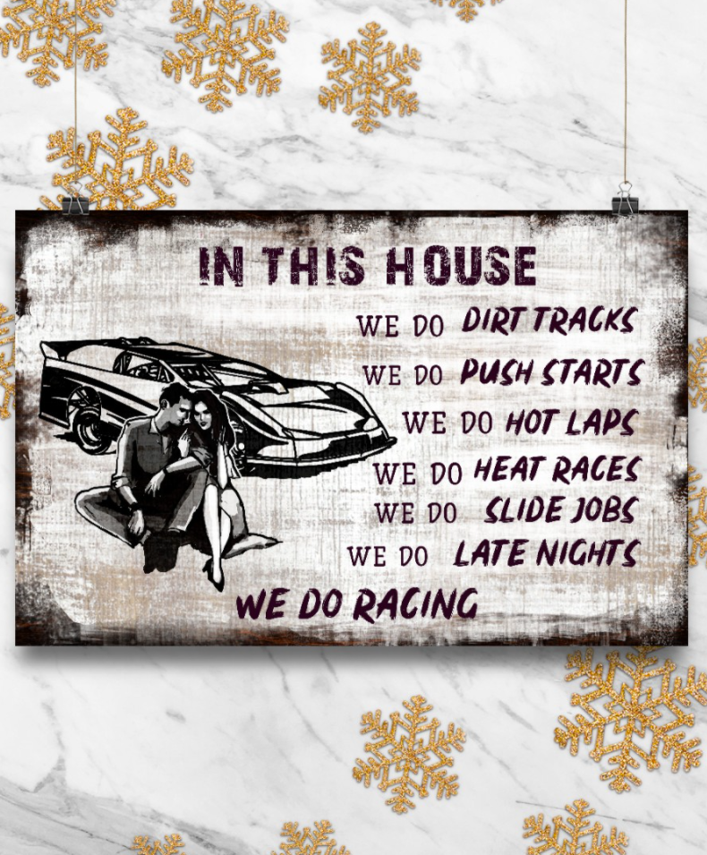 In This House We Do Dirt Tracks Poster 4