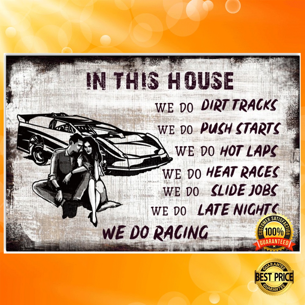 In This House We Do Dirt Tracks Poster