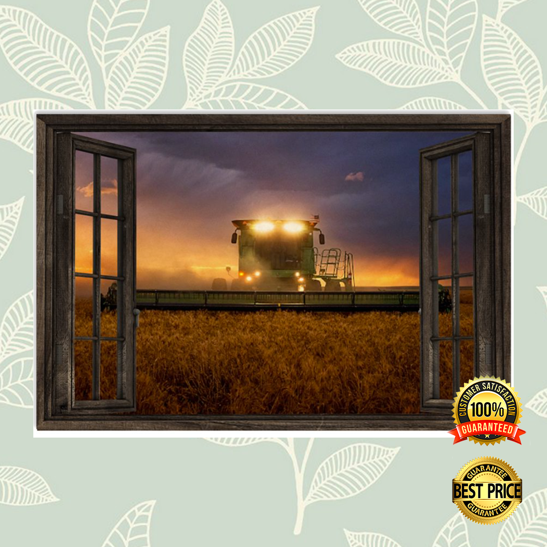 JD Tractor By Window Poster 5