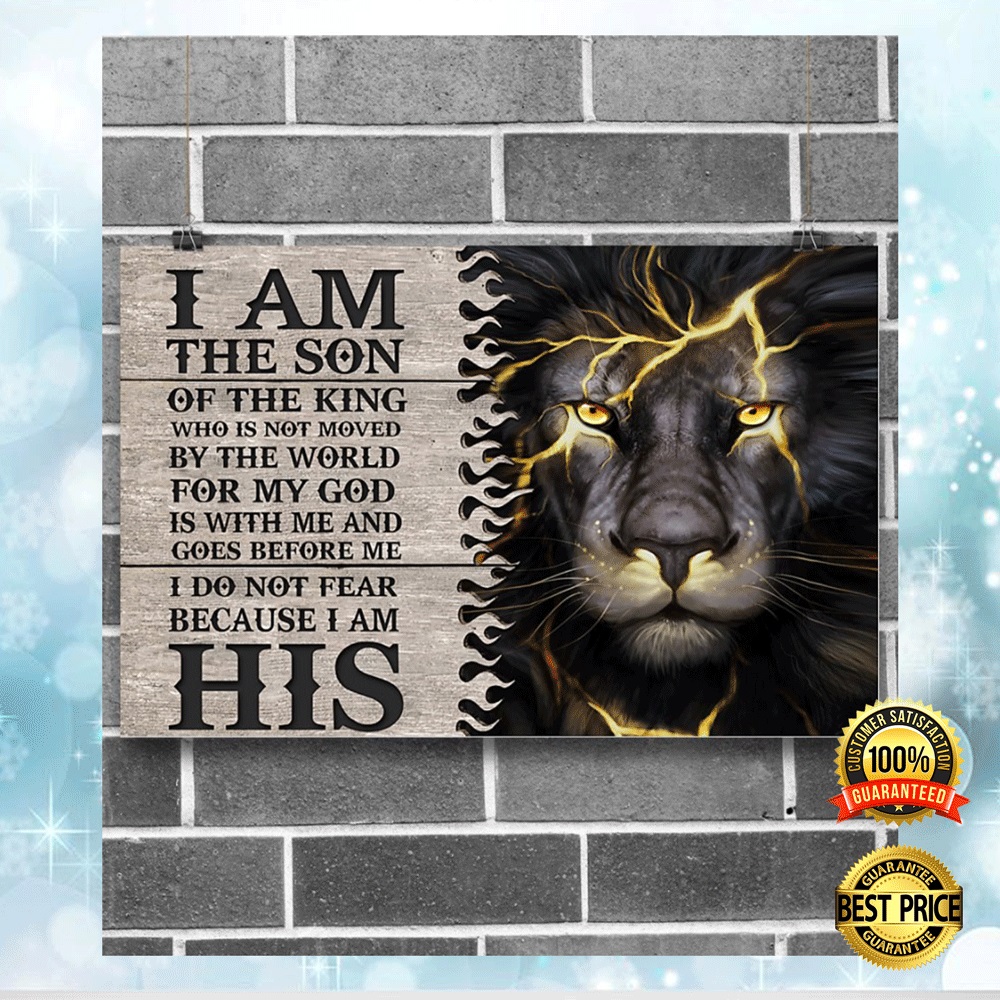 Lion I Am The Son Of The King Poster