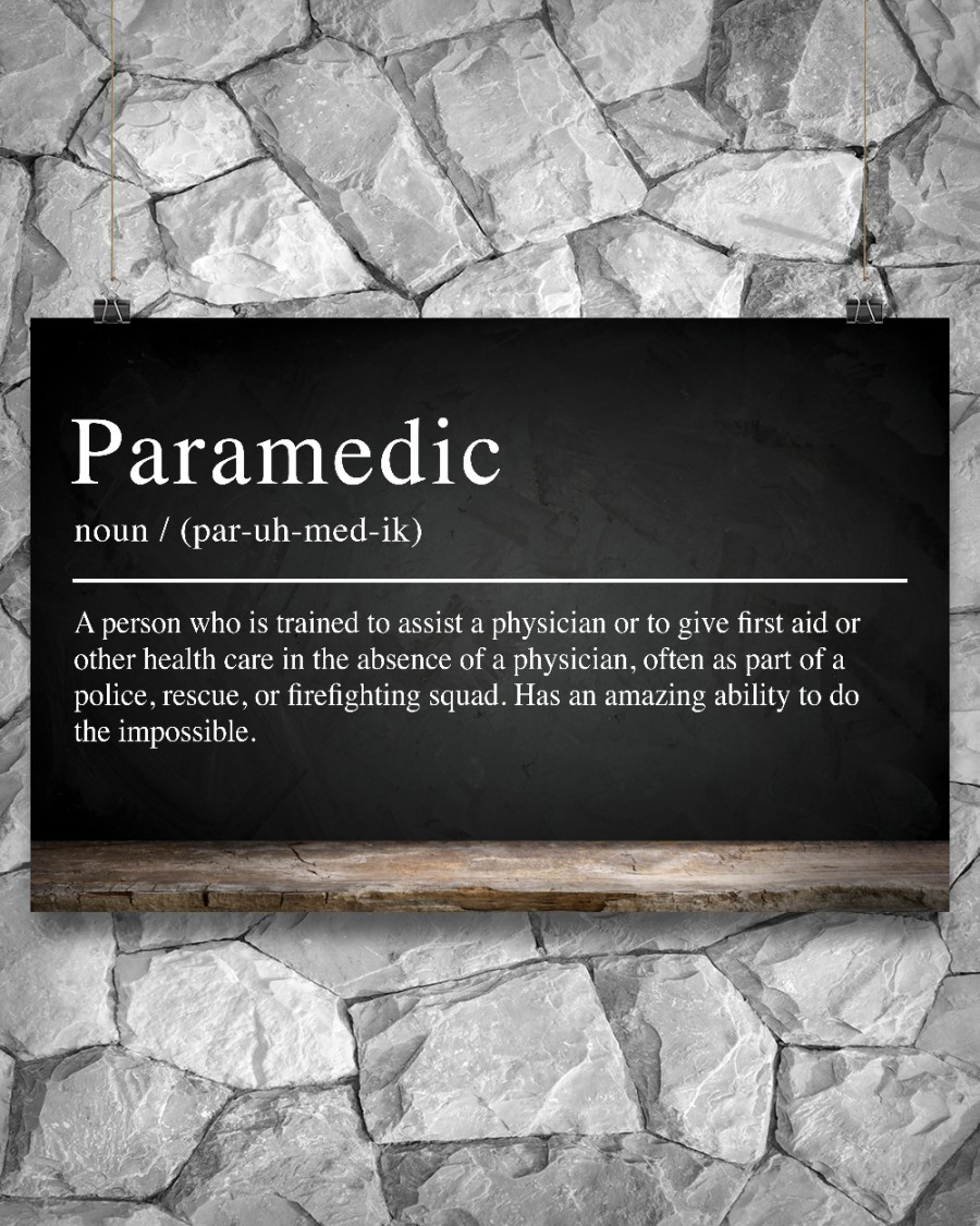 Paramedic definition poster