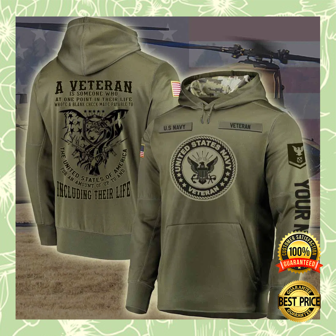 Personalized US Navy A Veteran Is Someone Who At One Point In Their Life all over printed 3D hoodie 4