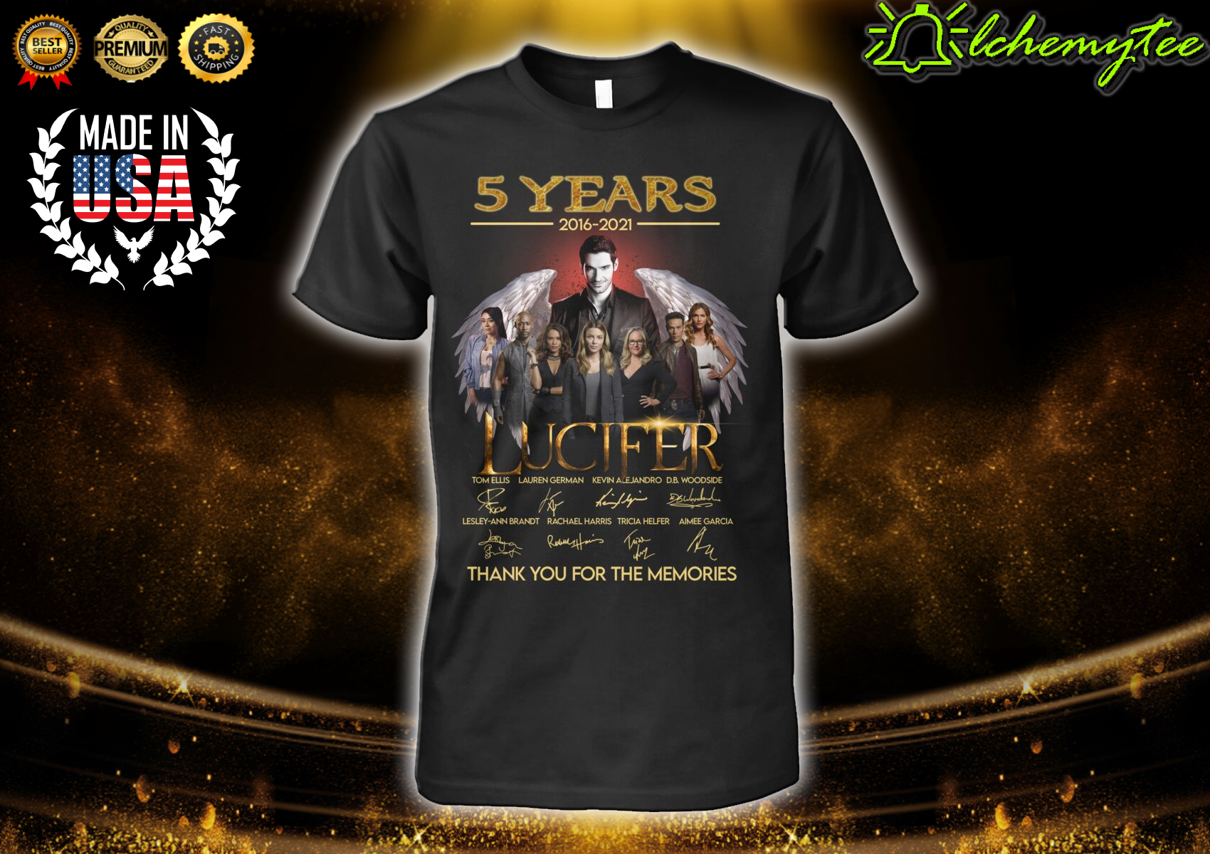 5 years 2016 2021 LUCIFER Thank You For The Memories Shirt