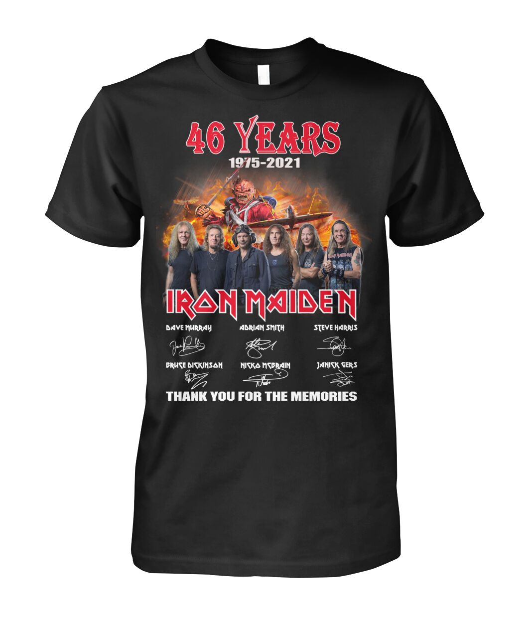 46 years Iron Maiden thank you for the memories shirt, v-neck and sweatshirt