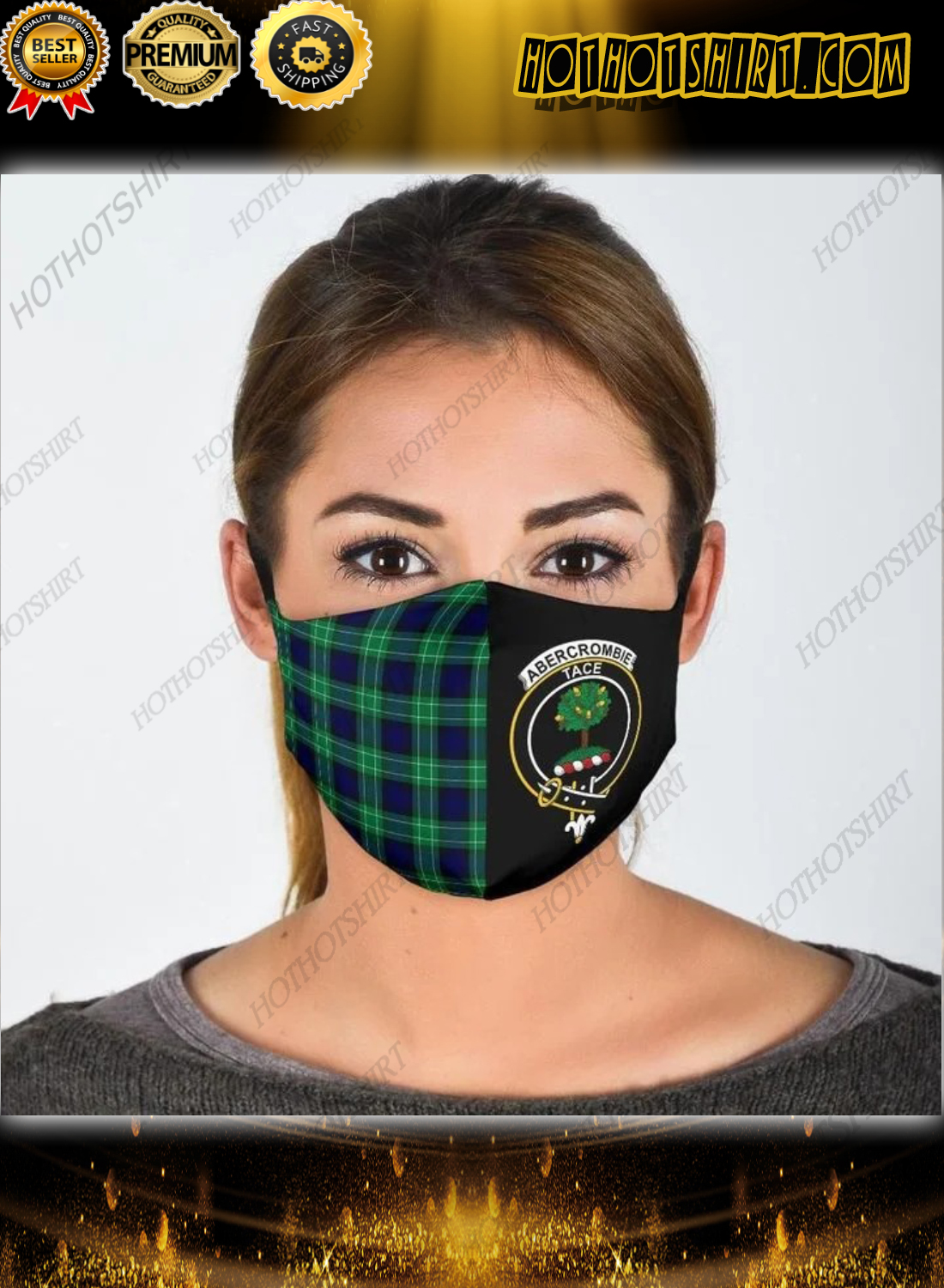 Abercrombie Tace Clan Tartan Face Mask