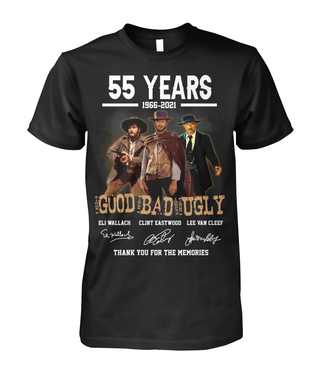 55 years the good the bad and the ugly signature shirt, tank top and sweatshirt