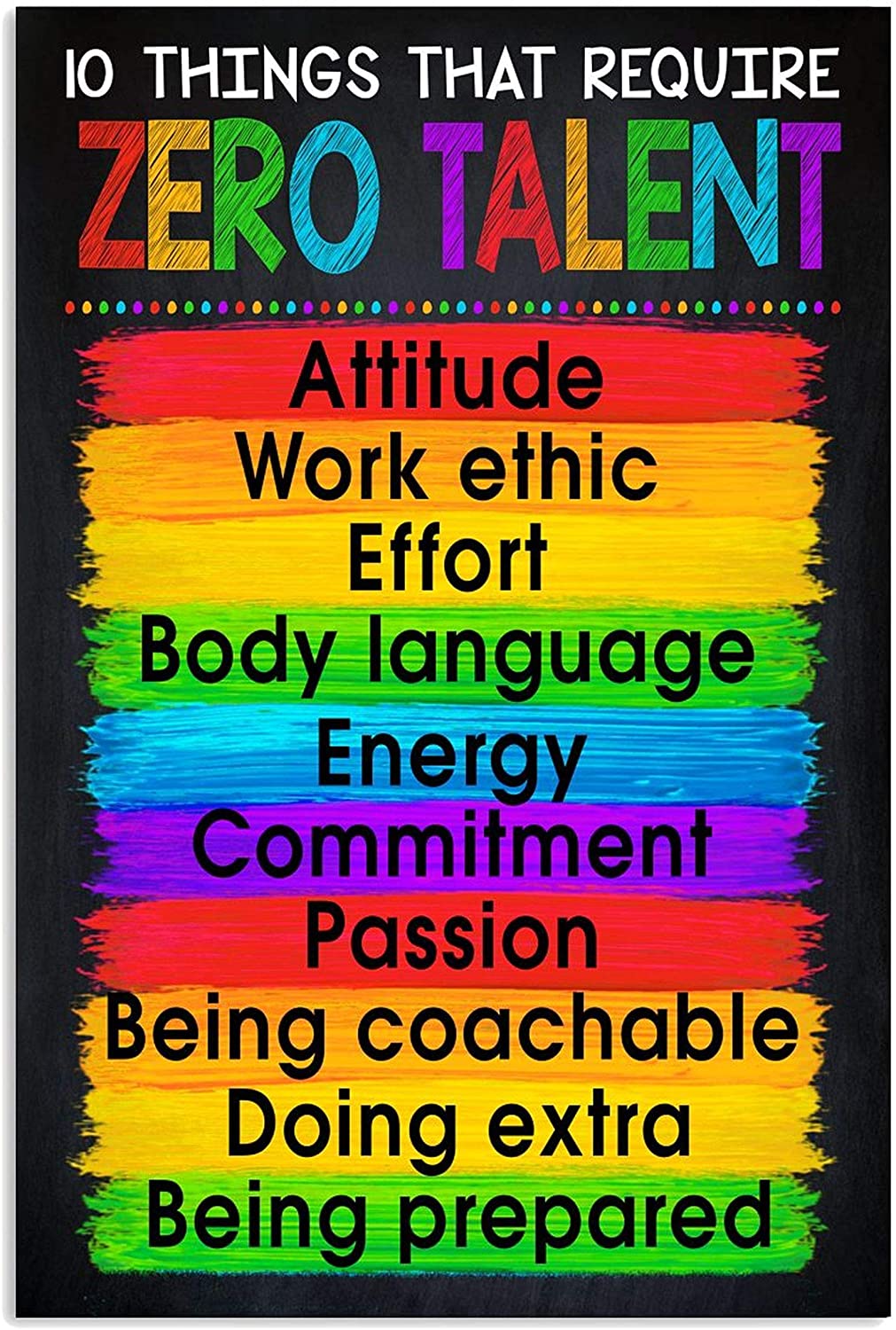 ANDIEZ 10 Things That Require Zero Talent Poster