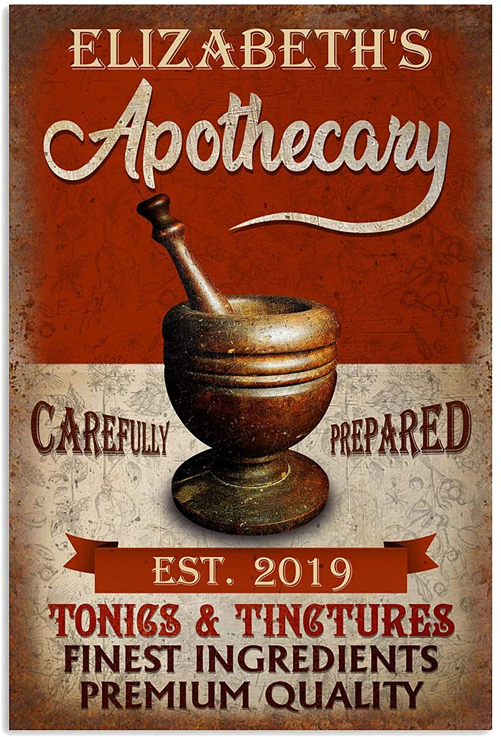 ANDIEZ Personalized Apothecary Tonics and Tingrures Poster
