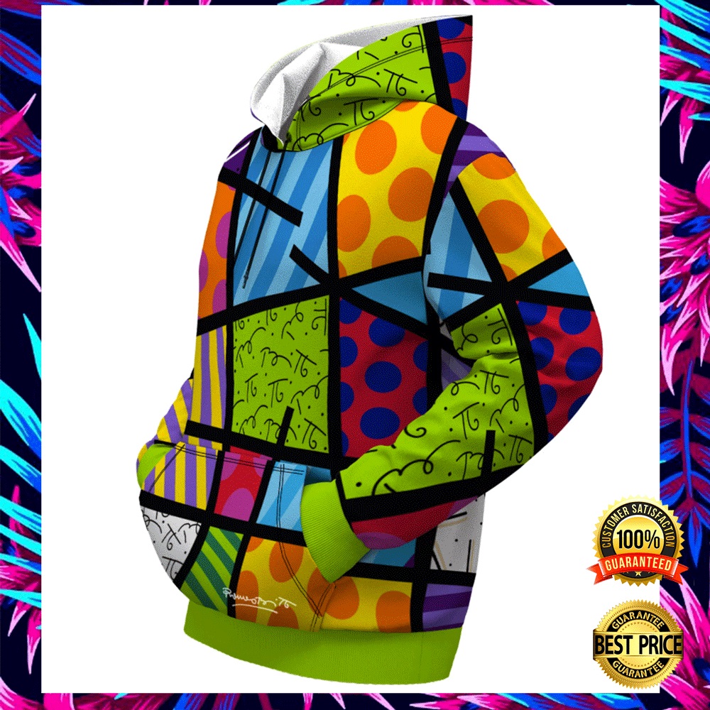 Color landscape by Romero Britto all over printed 3D hoodie 1
