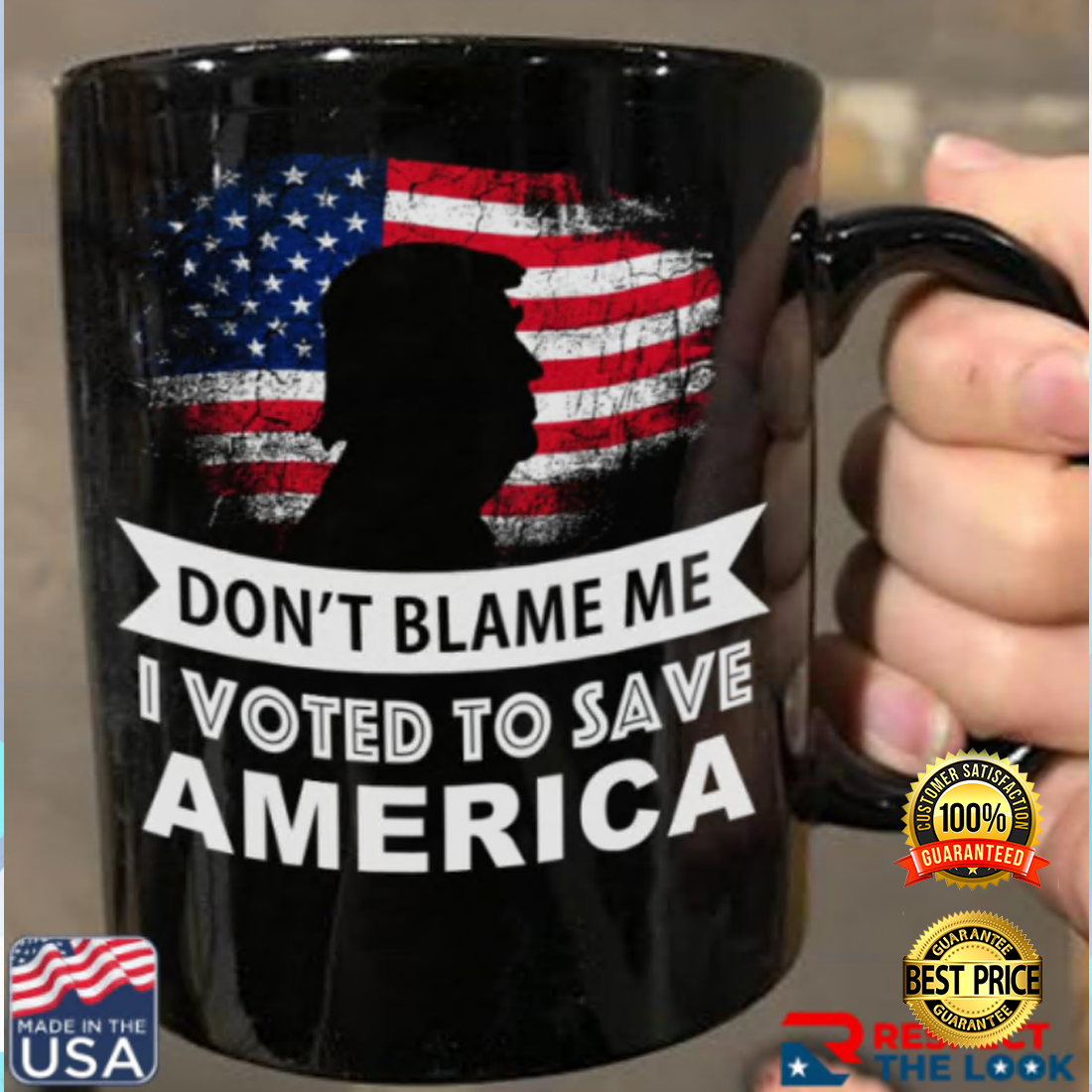 Don't Blame Me I Vote To Save America Mug 4