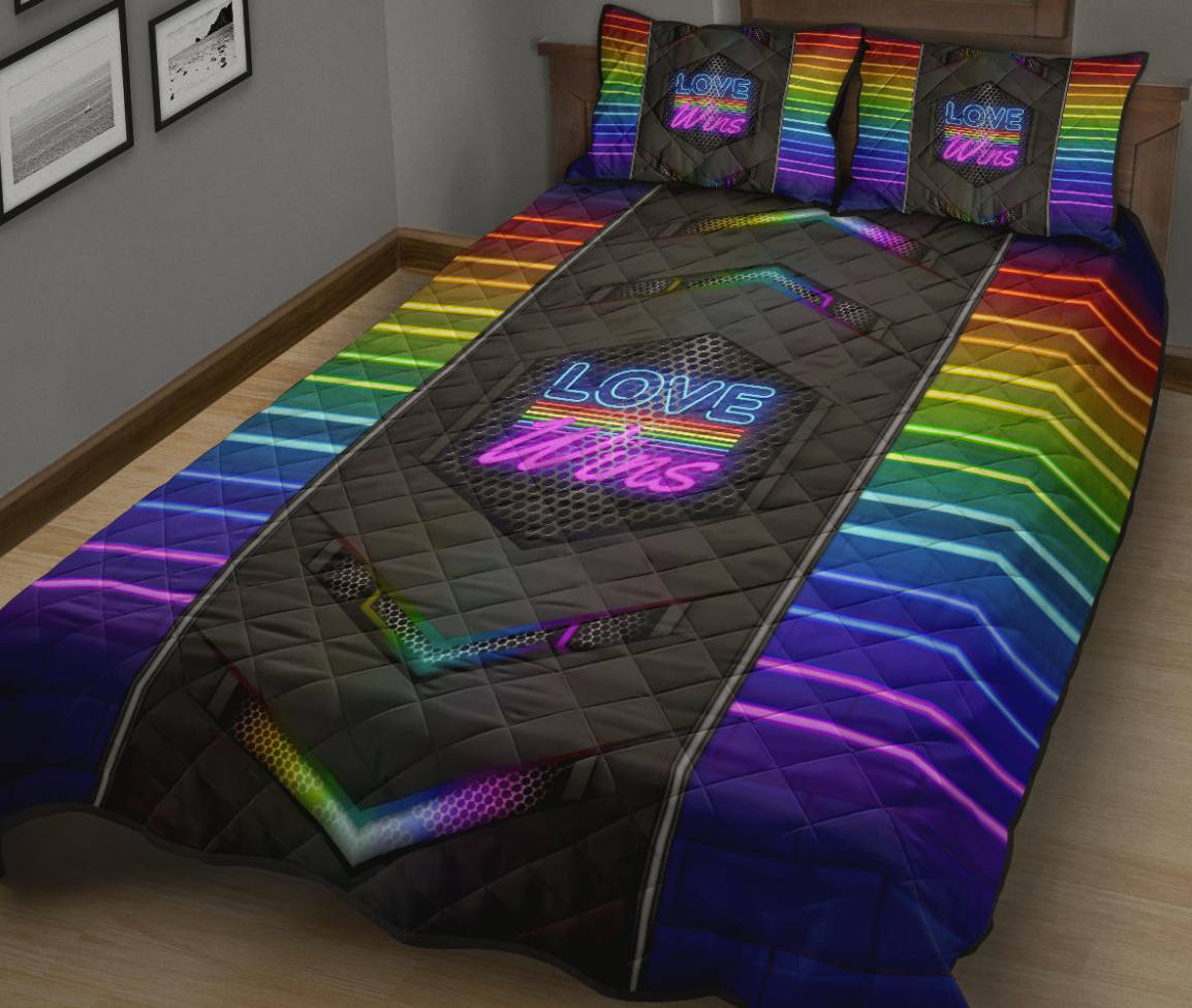 LGBT Love Wins Bedding Set 4