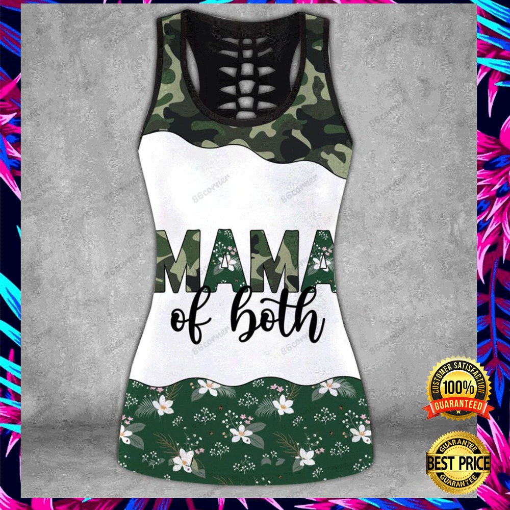 MAMA OF BOTH CAMO ALL OVER PRINTED 3D HOODIE, LEGGING AND TANK TOP