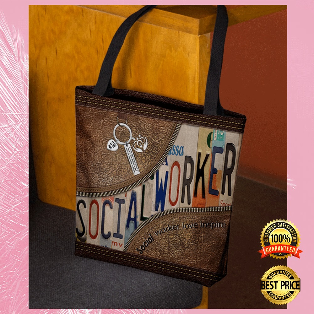 Social Worker Love Inspire Tote Bag