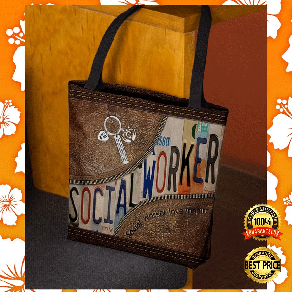 Social Worker Love Inspire Tote Bag 2