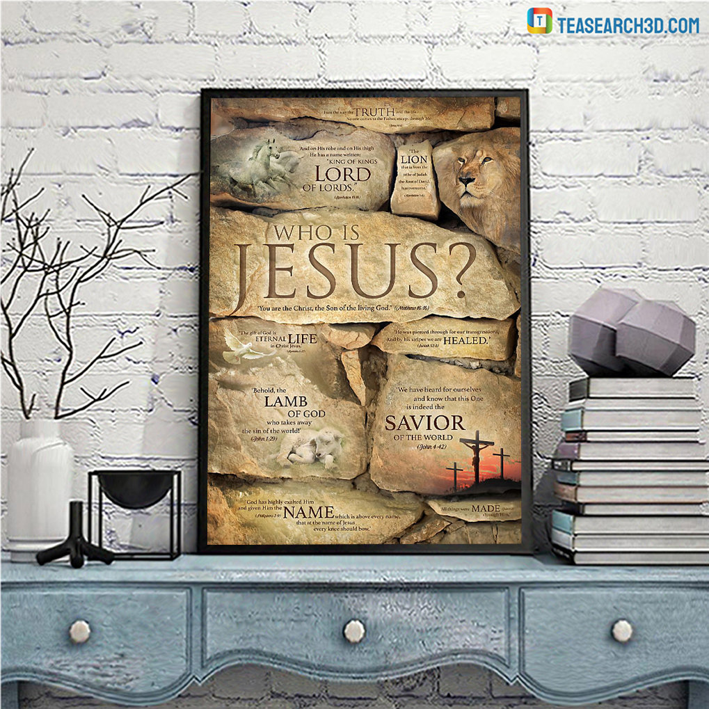 Truth lord lion who is jesus poster