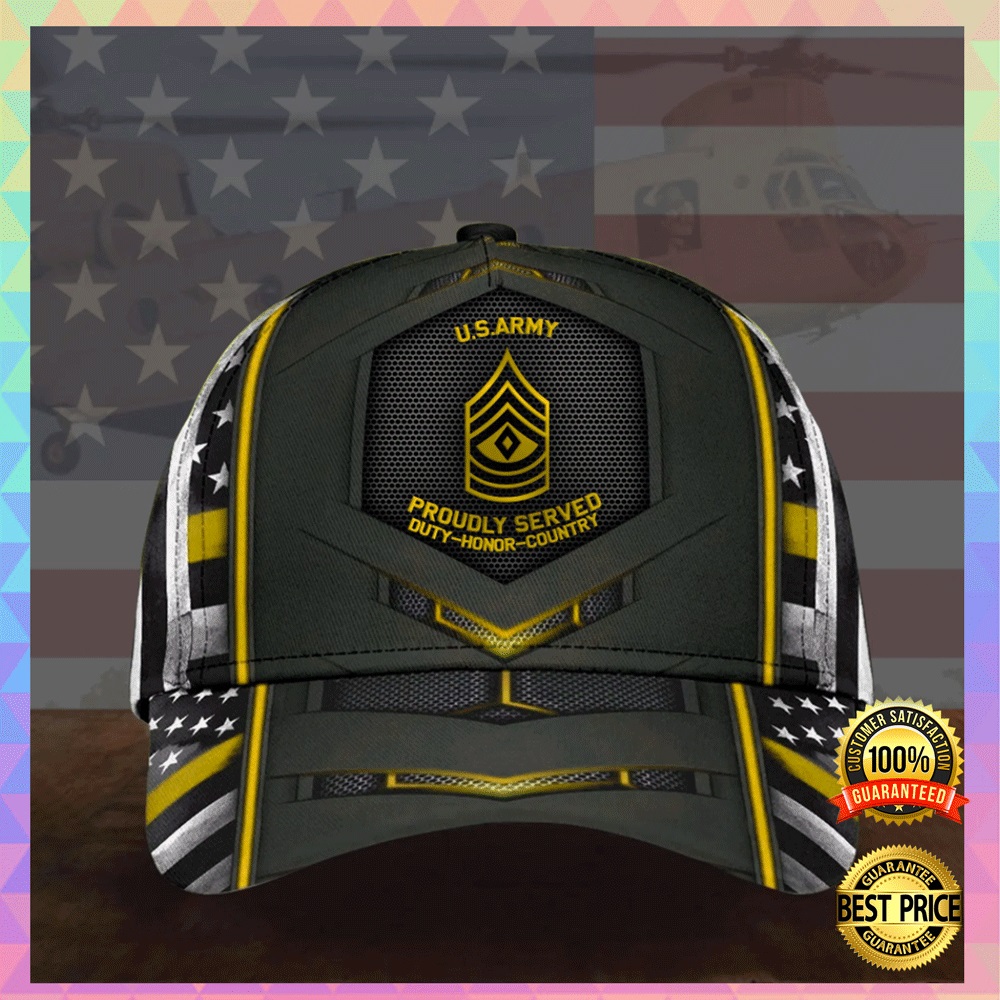 US Army Proudly Served Duty Honor Country Cap