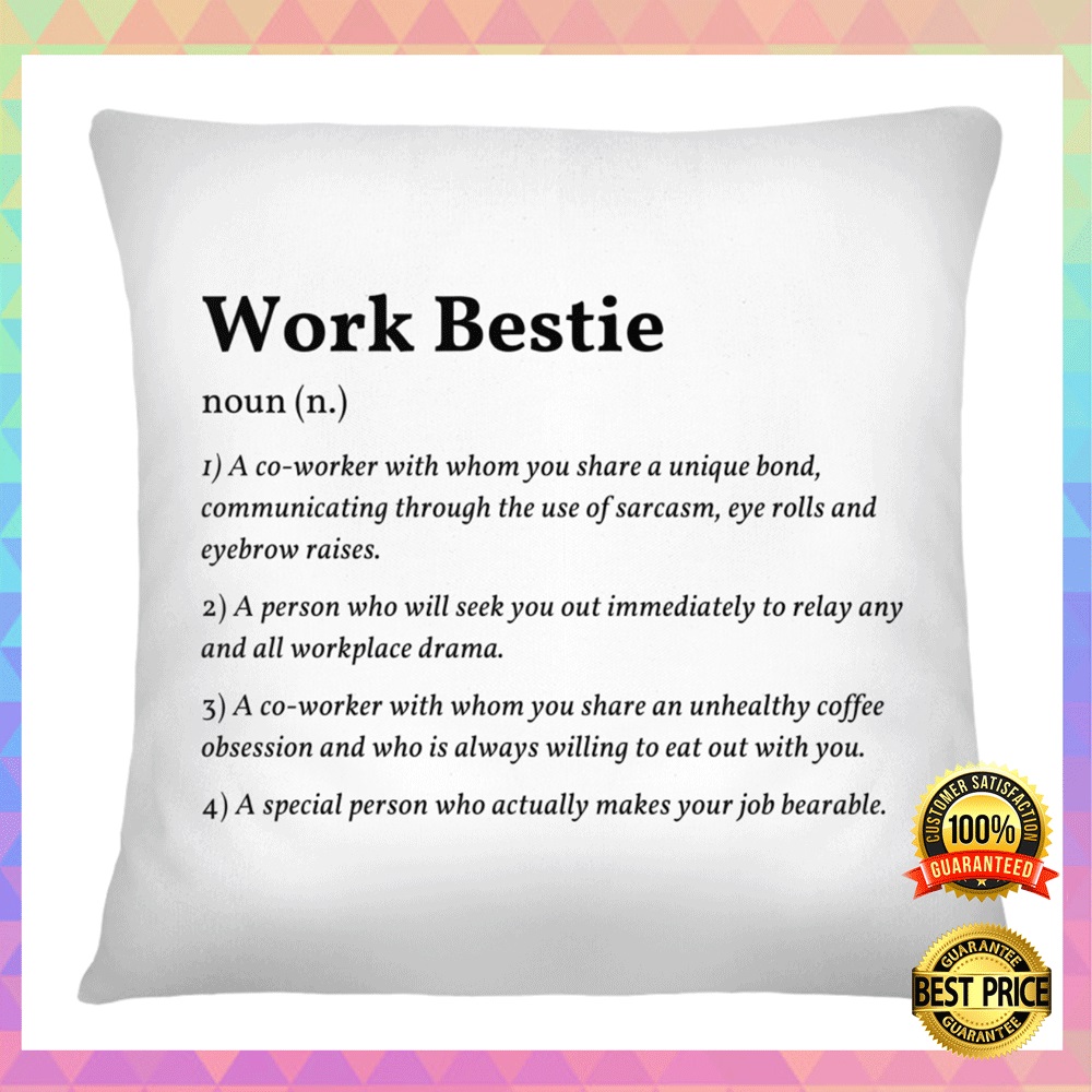 Work Bestie Definition Pillowcase