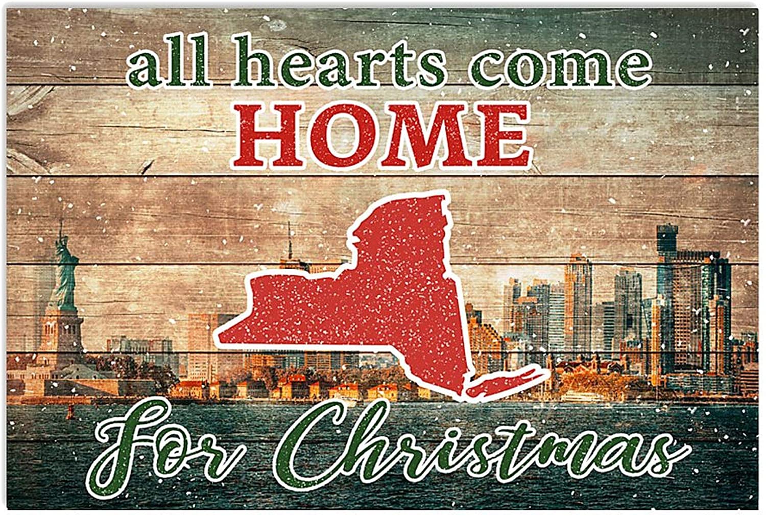 ANDIEZ All Hearts Come Home for Christmas New York Poster