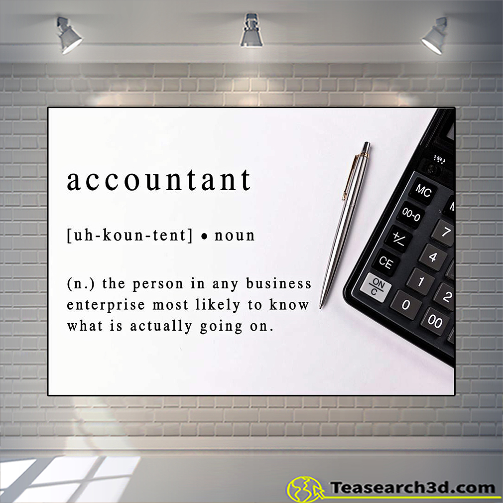 Accountant noun definition poster