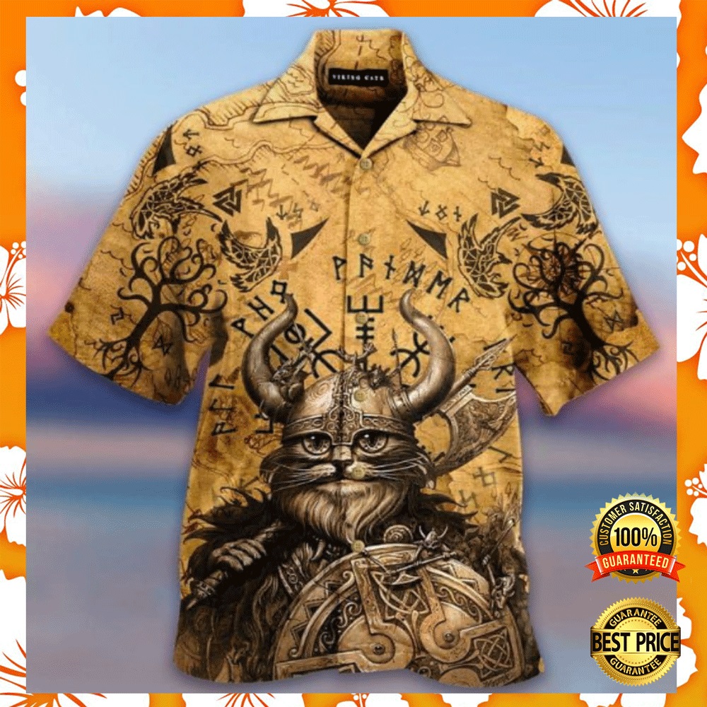 Cat Viking Hawaiian Shirt