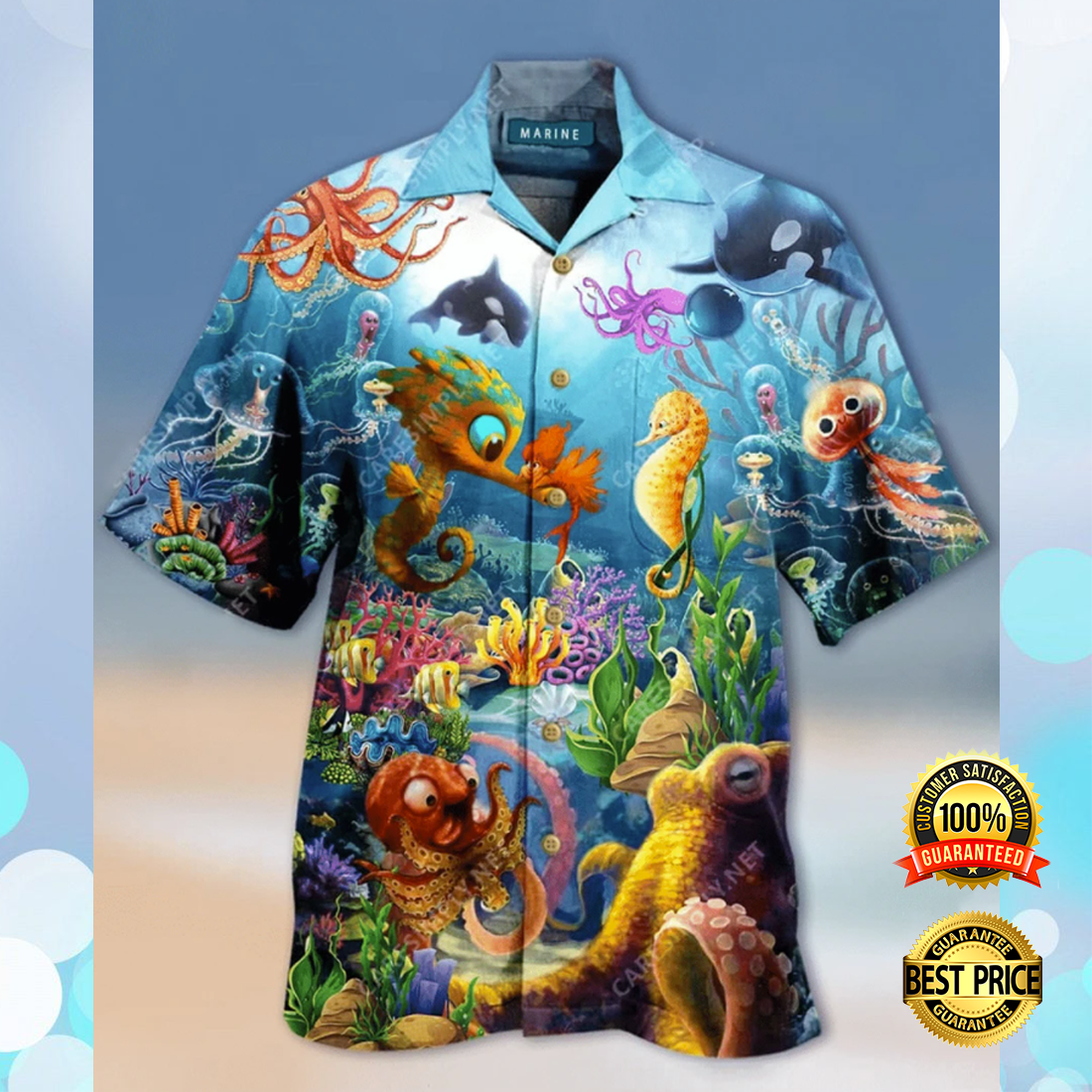 Ocean life hawaiian shirt 4