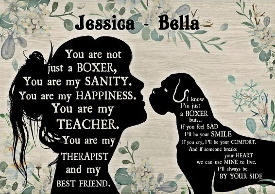 You are not just a Boxer personalized custom name poster