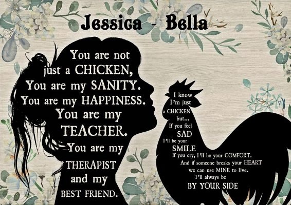 You are not just a chicken personalized custom name poster