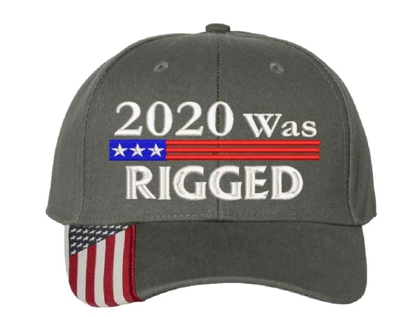 American flag 2020 was rigged cap 3